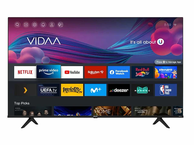 3x hisense - 58a6fg 4k uhd - televisie - afbeelding 2 van  9