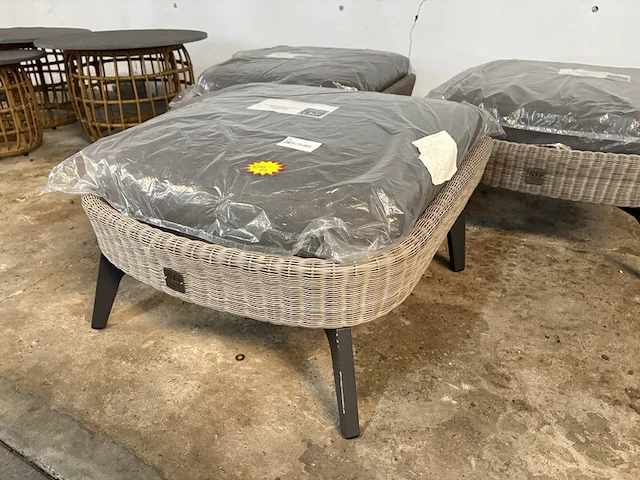 3x hocker, voetenbank 72x62x32 cm, 4 seasons outdoor - afbeelding 3 van  7