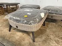 3x hocker, voetenbank 72x62x32 cm, 4 seasons outdoor - afbeelding 3 van  7