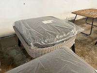 3x hocker, voetenbank 72x62x32 cm, 4 seasons outdoor - afbeelding 5 van  7