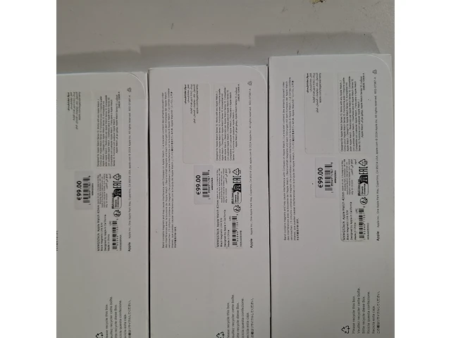 3x horlogeband smartwatch, apple, watch 42mm s/m black magnetic link, 2024 - afbeelding 5 van  7