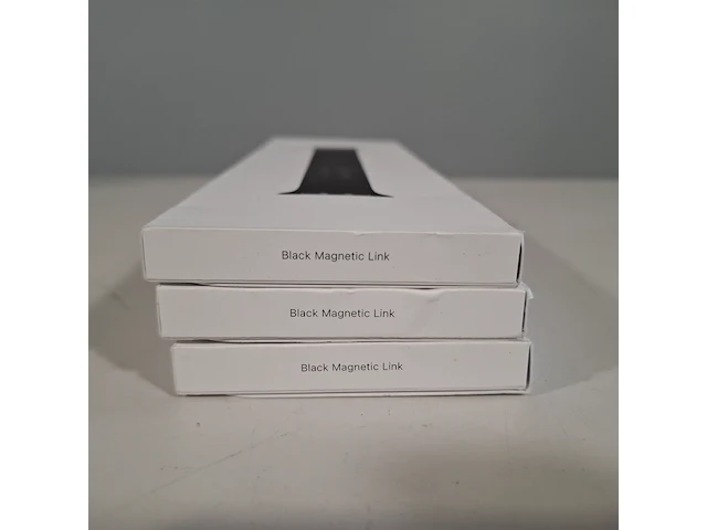 3x horlogeband smartwatch, apple, watch 42mm s/m black magnetic link, 2024 - afbeelding 6 van  7