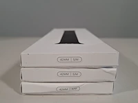 3x horlogeband smartwatch, apple, watch 42mm s/m black magnetic link, 2024 - afbeelding 7 van  7