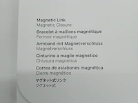 3x horlogeband smartwatch, apple, watch 42mm s/m black magnetic link, 2024 - afbeelding 3 van  5