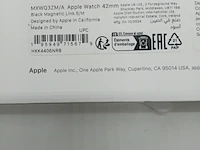 3x horlogeband smartwatch, apple, watch 42mm s/m black magnetic link, 2024 - afbeelding 4 van  5