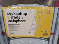 3x huishoudtrap 2 treden, wit, 2022 - afbeelding 3 van  4