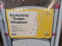 3x huishoudtrap 2 treden, wit, 2022 - afbeelding 3 van  4