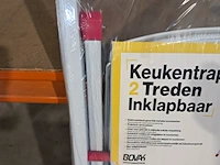 3x huishoudtrap 2 treden, wit, 2022 - afbeelding 4 van  4