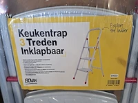 3x huishoudtrap 3 treden, wit, 2022 - afbeelding 3 van  4