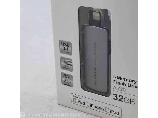 3x i-memory flash drive adata, ai720 - afbeelding 3 van  8