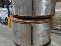 3x industriële 3-delige ottoman - afbeelding 2 van  5