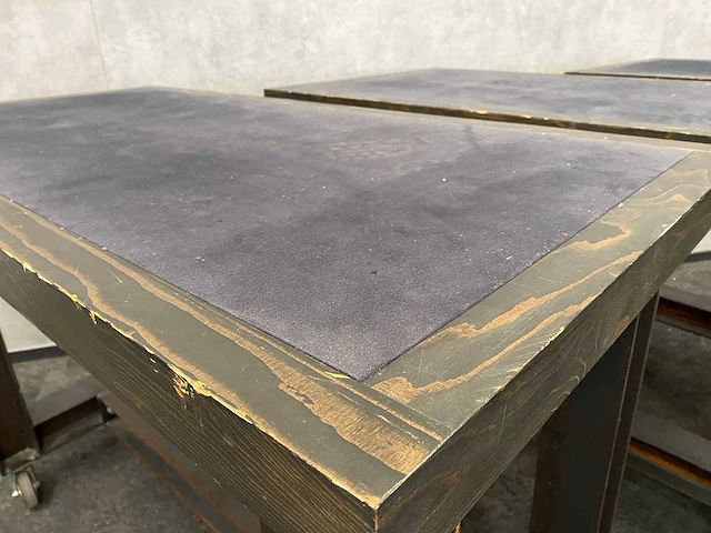 3x industriële verrijdbare bartafel 140x70 - afbeelding 4 van  14