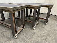 3x industriële verrijdbare bartafel 140x70 - afbeelding 6 van  14