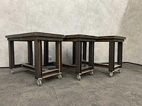 3x industriële verrijdbare bartafel 140x70 - afbeelding 8 van  14