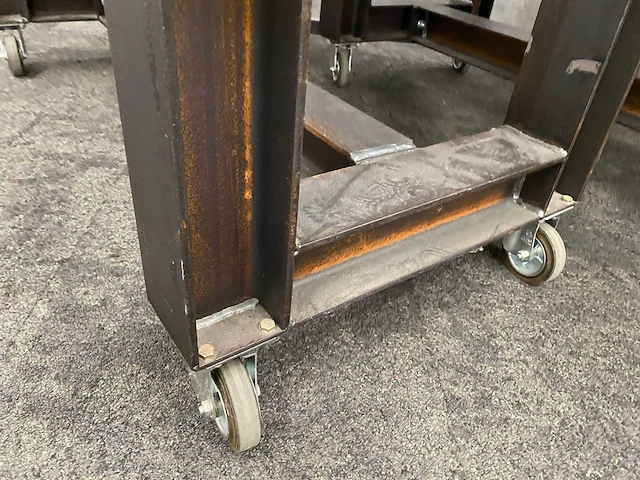 3x industriële verrijdbare bartafel 140x70 - afbeelding 10 van  14