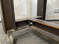 3x industriële verrijdbare bartafel 140x70 - afbeelding 12 van  14