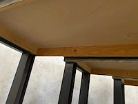 3x industriële verrijdbare bartafel 140x70 - afbeelding 13 van  14