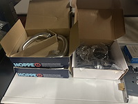 3x inhoud stellingvak w.o. deurbeslag en elektronica w.o. hoppe, slv, toolcraft, levivo - afbeelding 4 van  11