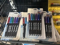 3x inhoud stellingvak w.o. markers, fietsverlichting w.o. dunlop, kinzo - afbeelding 2 van  8