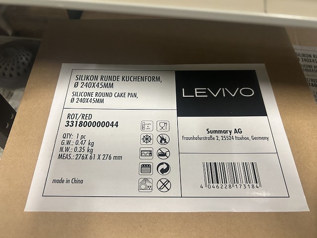 3x inhoud stellingvak w.o. siliconen ijsblokjesvormen w.o. levivo - afbeelding 4 van  7