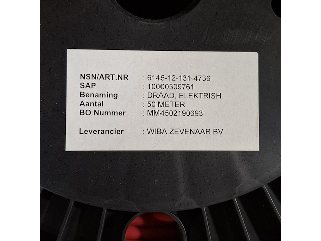 3x kabel op kunststof haspel - afbeelding 6 van  7