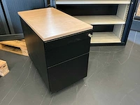 3x kantoorkast (1x 1200x460x1070, 1x 1200x450x1065, 1x 430x780x640mm)4x stoel - afbeelding 4 van  9