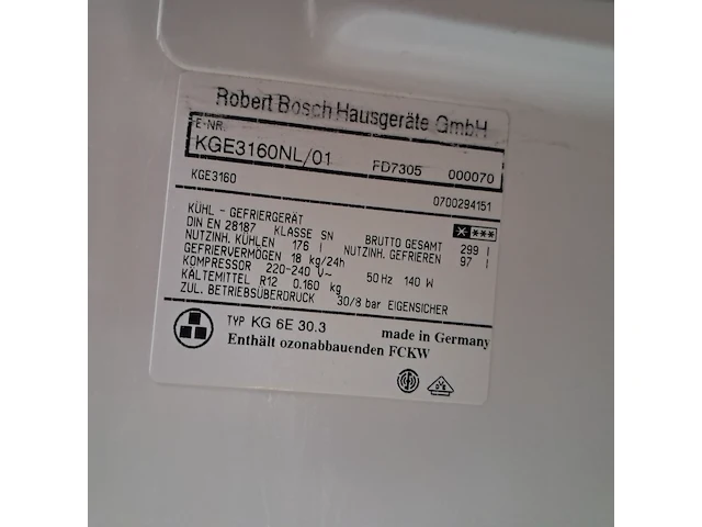 3x koel/vries combinatie, bosch, siemens, zanussi - afbeelding 19 van  25