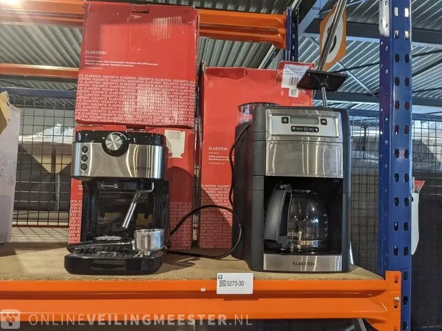 3x koffie zet apparaat klarstein, 2x bella vita espresso - 1x aromatic ii - afbeelding 1 van  7