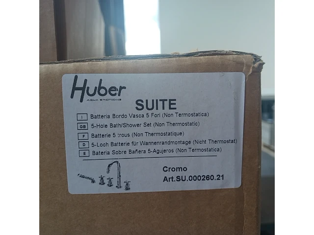 3x kranenset, huber, suite, chroom - afbeelding 3 van  9