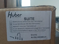 3x kranenset, huber, suite, chroom - afbeelding 3 van  9