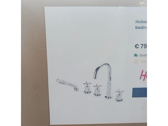 3x kranenset, huber, suite, chroom - afbeelding 5 van  9