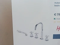 3x kranenset, huber, suite, chroom - afbeelding 5 van  9