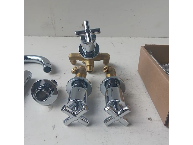 3x kranenset, huber, suite, chroom - afbeelding 9 van  9