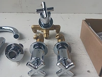 3x kranenset, huber, suite, chroom - afbeelding 9 van  9