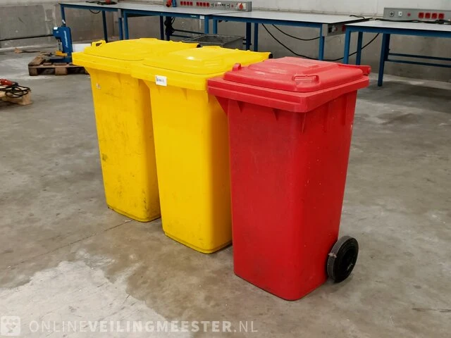 3x kunststof afvalbak - kliko - afbeelding 1 van  4