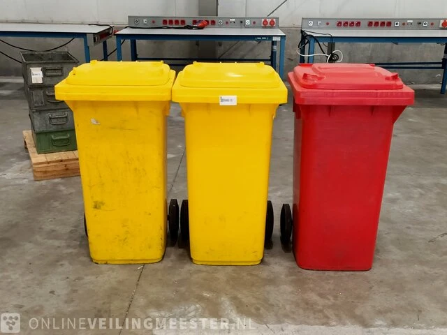 3x kunststof afvalbak - kliko - afbeelding 2 van  4