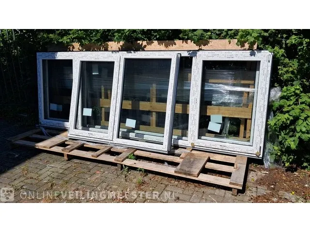 3x kunststof kozijn antracietgrijs 7016 - afbeelding 1 van  7