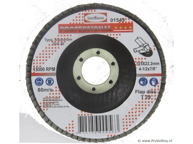 3x lamellenschijf 115mm - afbeelding 1 van  4