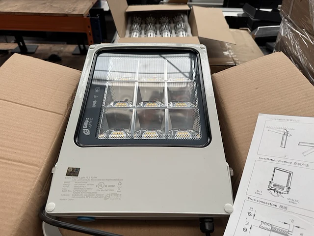 3x led flood light fl1 135w 4000k ellipz lighting - afbeelding 1 van  6