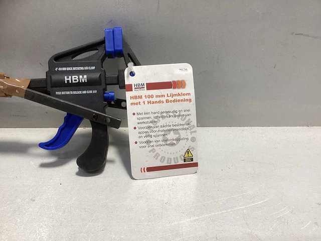 (3x) lijmklem - 100mm klembereik - afbeelding 3 van  3