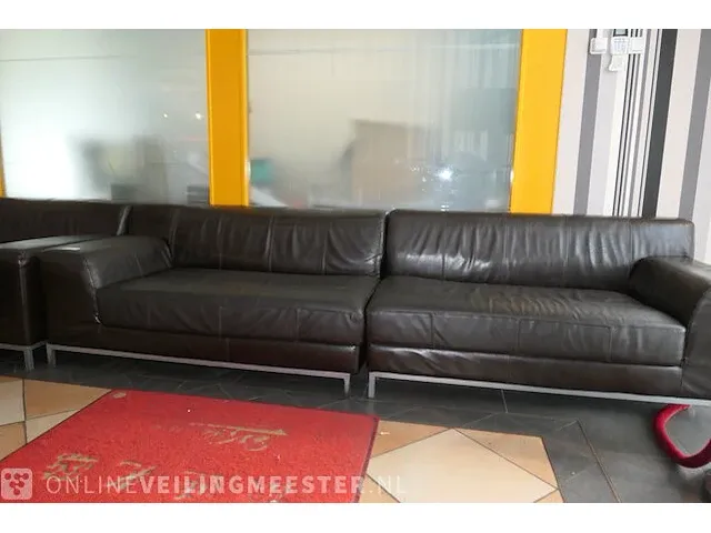 3x loungebank lederlook - afbeelding 6 van  12
