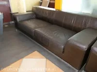 3x loungebank lederlook - afbeelding 9 van  12
