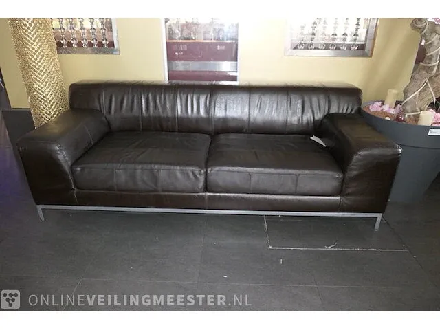 3x loungebank lederlook - afbeelding 10 van  12