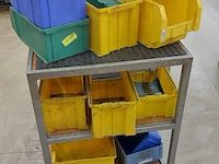 3x magazijnwagen met diverse magazijnbakjes - afbeelding 5 van  5