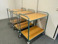 3x magazijnwagen overtoom, groen - afbeelding 2 van  5
