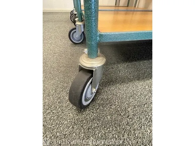 3x magazijnwagen overtoom, groen - afbeelding 3 van  5