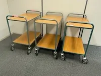 3x magazijnwagen overtoom, groen - afbeelding 1 van  6