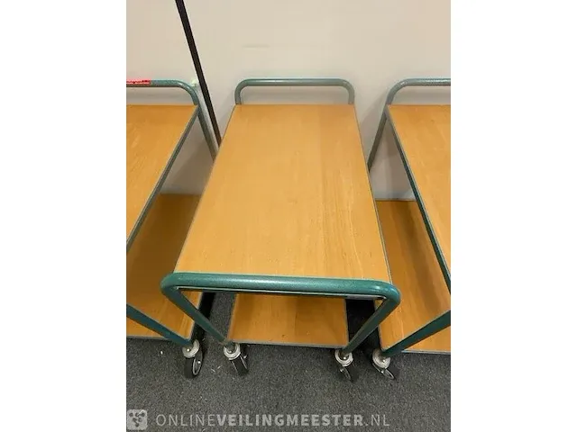 3x magazijnwagen overtoom, groen - afbeelding 5 van  6