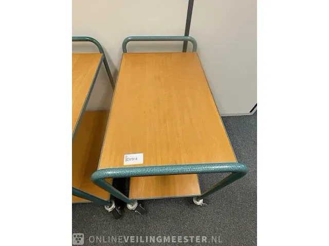 3x magazijnwagen overtoom, groen - afbeelding 6 van  6