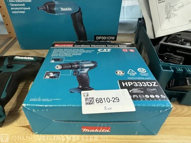 3x makita bouwgereedschap 4351fctjb, hp333dz, df001dw - afbeelding 6 van  7